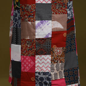 Hand-stitched mosaic cotton unstitched kurta material (3m)