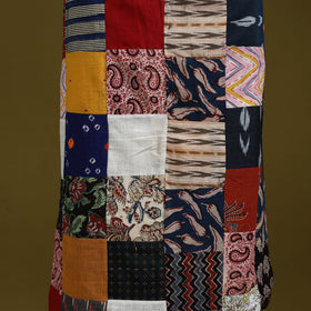 Hand-stitched mosaic cotton unstitched kurta material