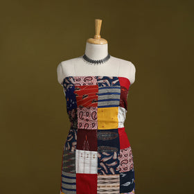 Hand-stitched mosaic cotton unstitched kurta material