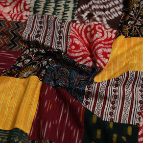 Hand-stitched mosaic cotton unstitched kurta material