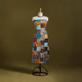 Hand-stitched mosaic cotton unstitched kurta material