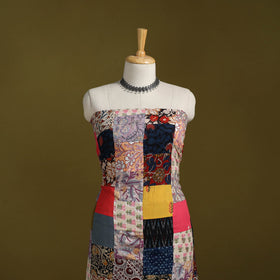 Hand-stitched mosaic cotton unstitched kurta material
