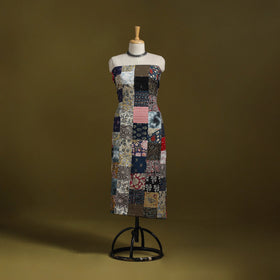 Hand-stitched mosaic cotton unstitched kurta material