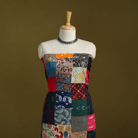 Hand-stitched mosaic cotton unstitched kurta material