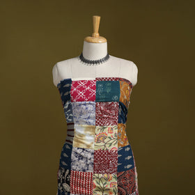 Hand-stitched mosaic cotton unstitched kurta material