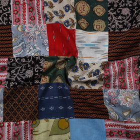 Multicolor - hand-stitched mosaic cotton unstitched kurta