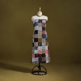 Hand-stitched mosaic cotton unstitched kurta material