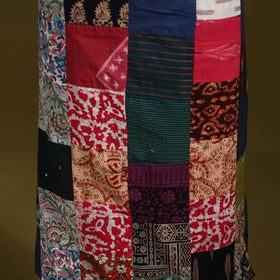 Hand-stitched mosaic cotton unstitched kurta material