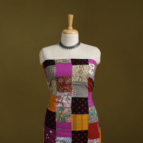 Hand-stitched mosaic cotton unstitched kurta material