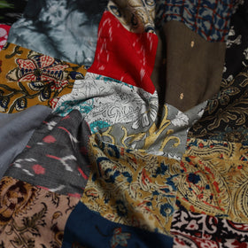 Hand-stitched mosaic cotton unstitched kurta material