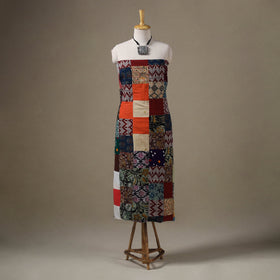 Multicolour Hand-Stitched Mosaic Cotton Kurta Material