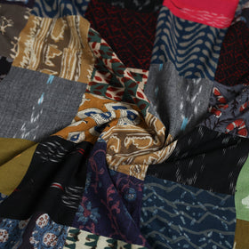 Hand-stitched mosaic cotton unstitched kurta material