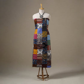 Multicolour Hand-Stitched Mosaic Cotton Kurta Material