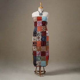 Multicolour Hand-Stitched Mosaic Cotton Kurta Material