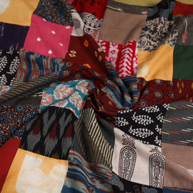 Hand-stitched mosaic cotton unstitched kurta material