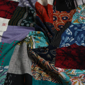 Hand-stitched mosaic cotton unstitched kurta material