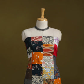 Hand-stitched mosaic cotton unstitched kurta material