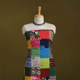 Hand-stitched mosaic cotton unstitched kurta material
