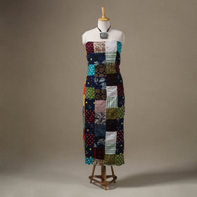 Multicolour Hand-Stitched Mosaic Cotton Kurta Material