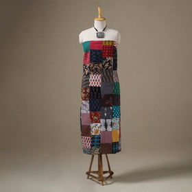 Multicolour Hand-Stitched Mosaic Cotton Kurta Material