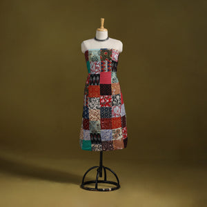 Hand-stitched mosaic cotton unstitched kurta material