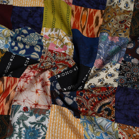 Hand-stitched mosaic cotton unstitched kurta material