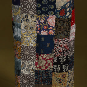 Hand-stitched mosaic cotton unstitched kurta material