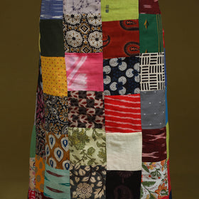 Hand-stitched mosaic cotton unstitched kurta material