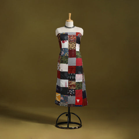 Hand-stitched mosaic cotton unstitched kurta material