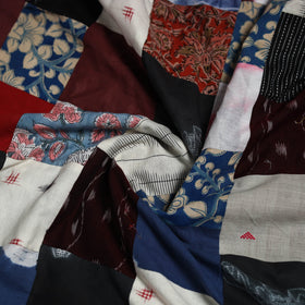 Hand-stitched mosaic cotton unstitched kurta material