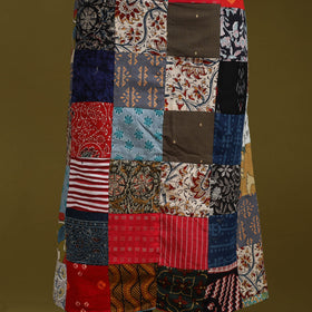 Hand-stitched mosaic cotton unstitched kurta material