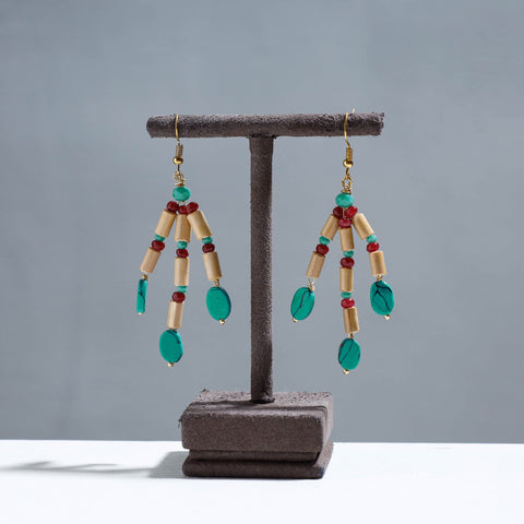Buy Handcrafted Bamboo Latkan Earrings with Beads Online at iTokri.com