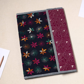 Multicolor Handcrafted Bengal Kantha Work File Folder