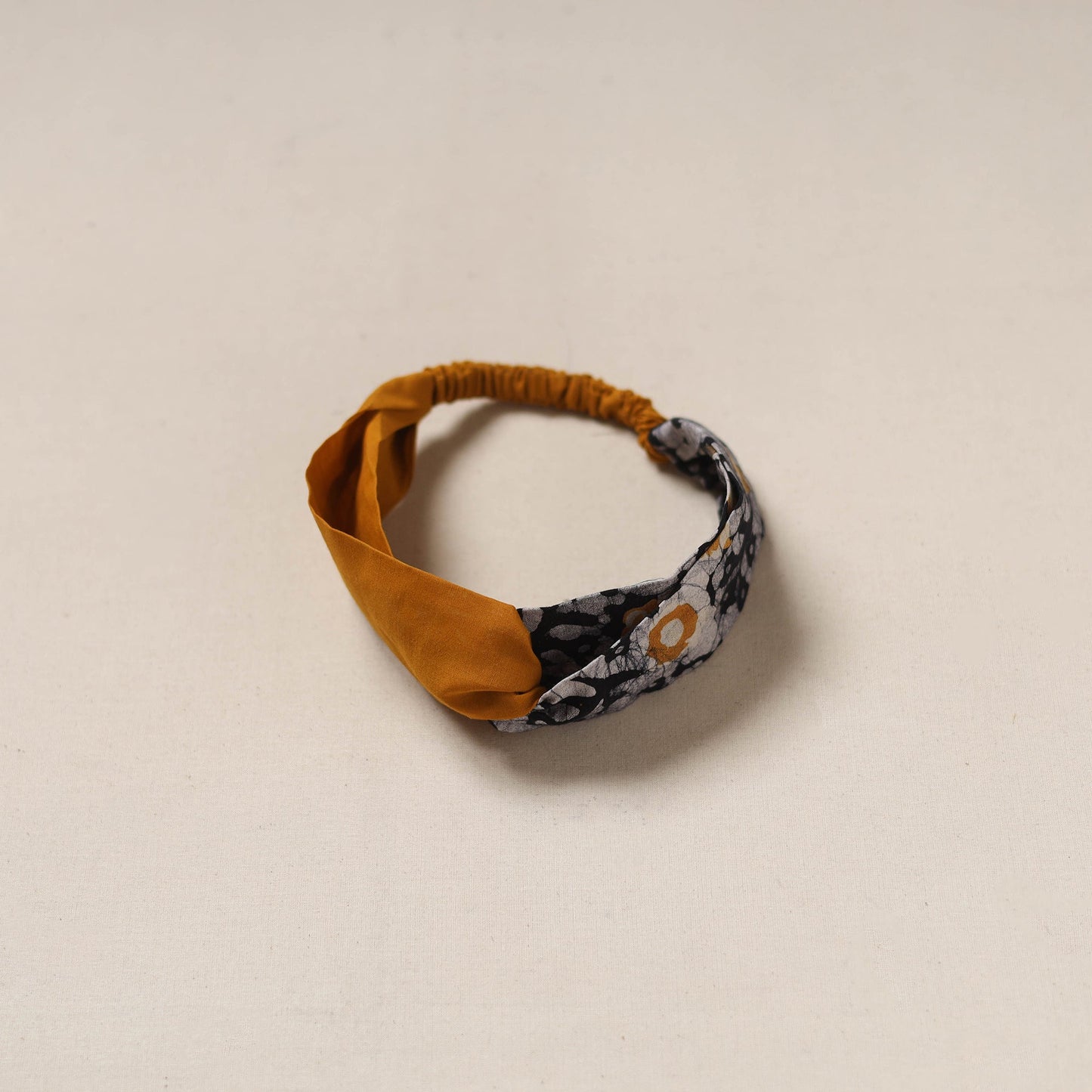 Handcrafted cotton elastic headband 07