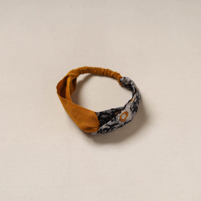 Handcrafted cotton elastic headband 07