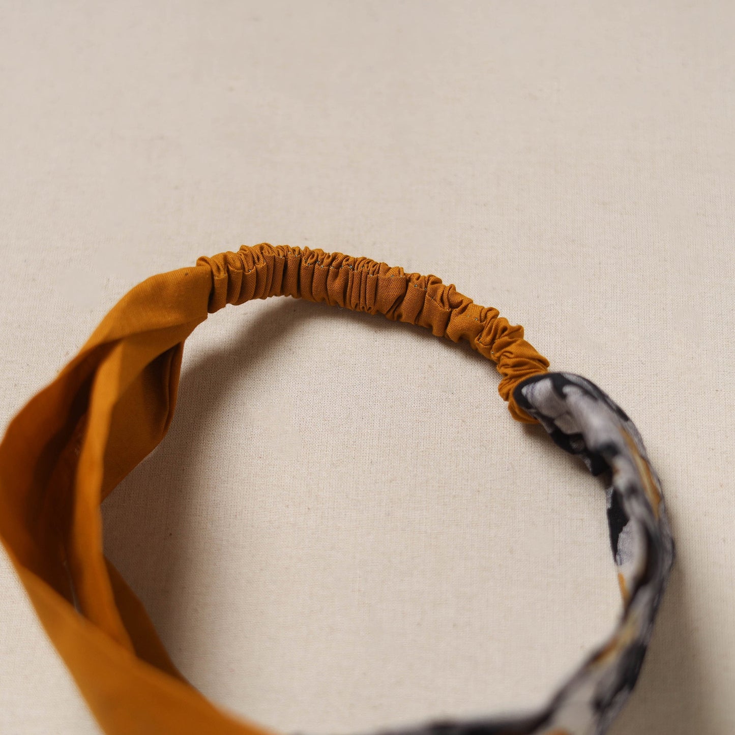 Handcrafted cotton elastic headband 07