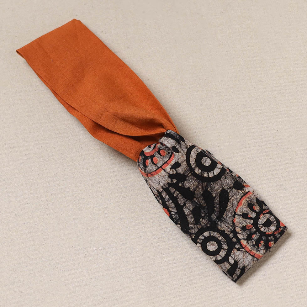 Handcrafted cotton elastic headband 08