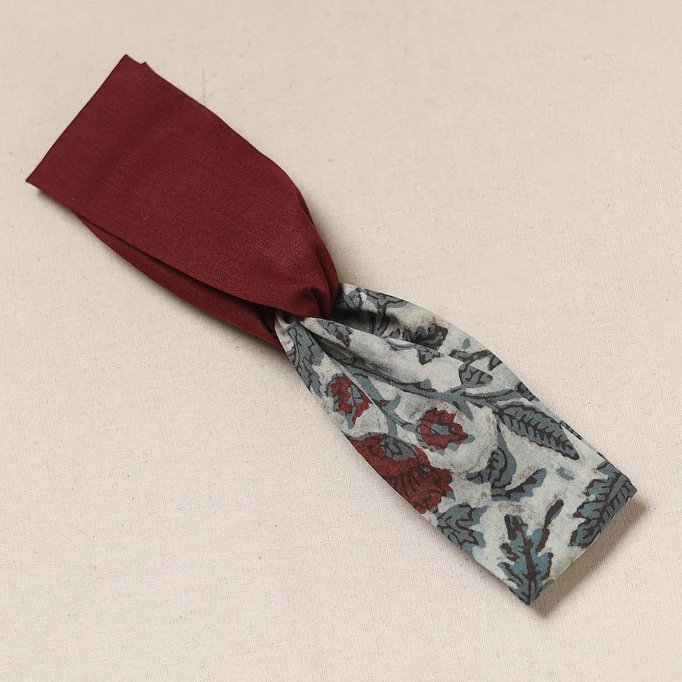 Handcrafted cotton elastic headband 09