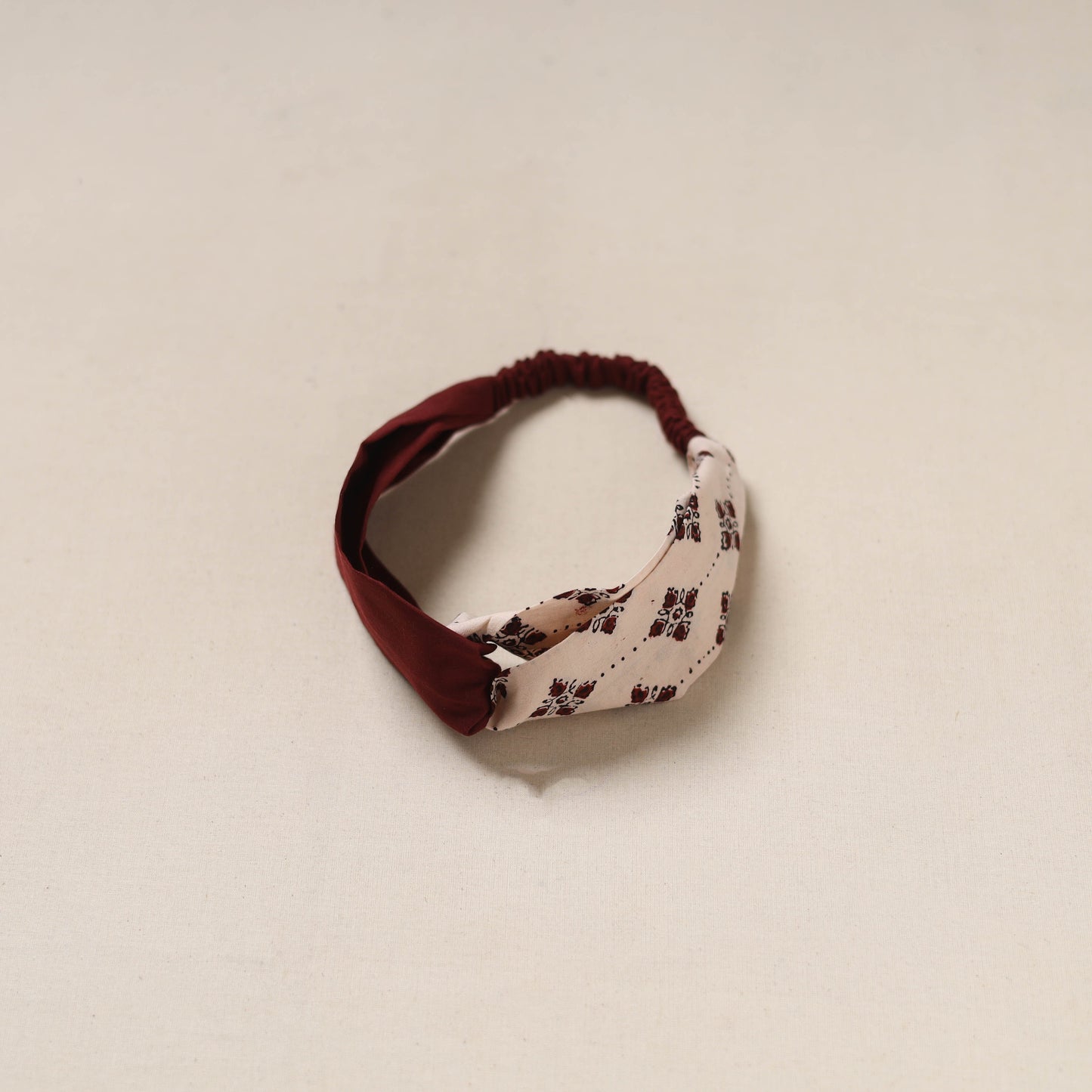 Handcrafted cotton elastic headband 13