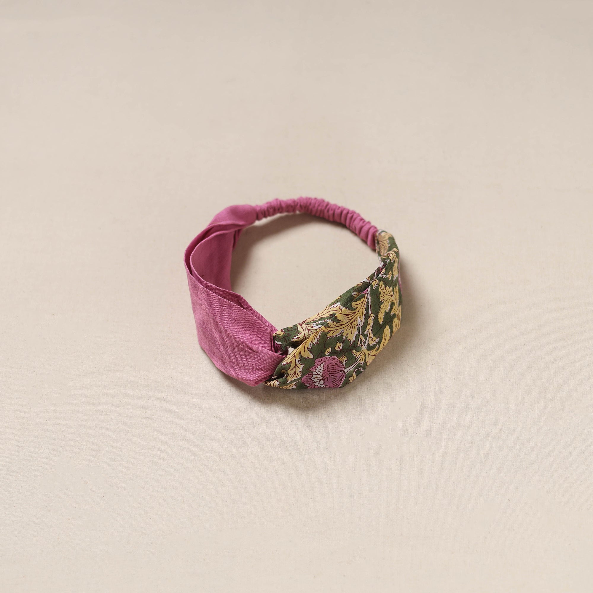 Handcrafted cotton elastic headband 16
