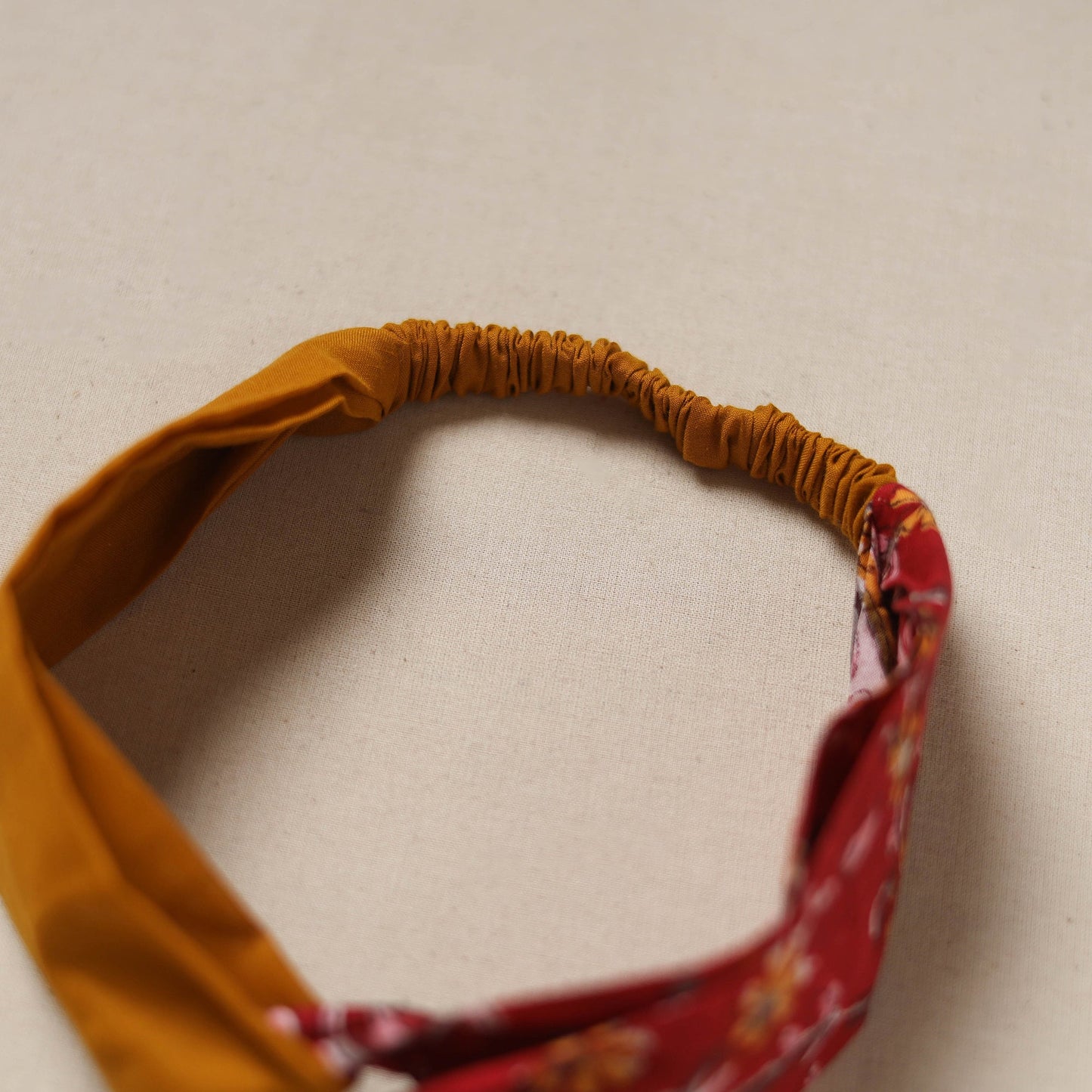 Handcrafted cotton elastic headband 17