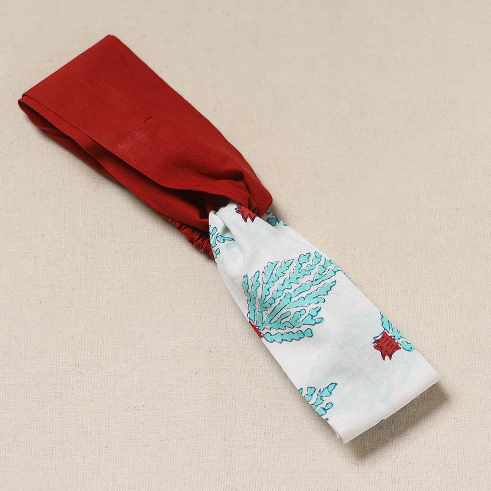 Handcrafted cotton elastic headband 21