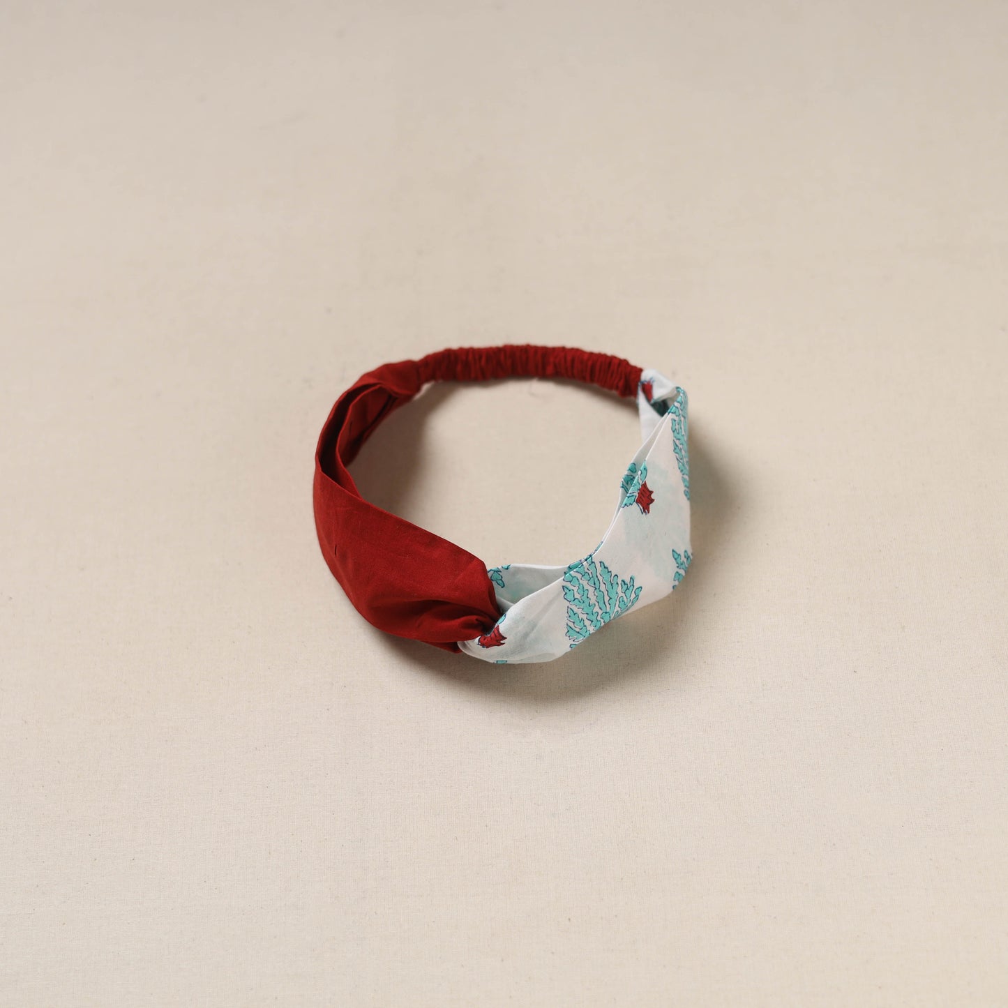 Handcrafted cotton elastic headband 21