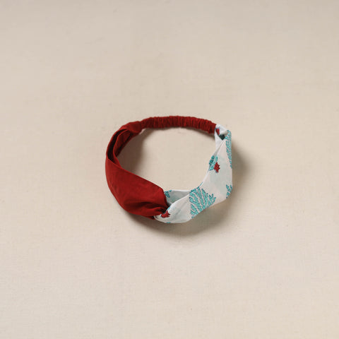 Handcrafted cotton elastic headband 21