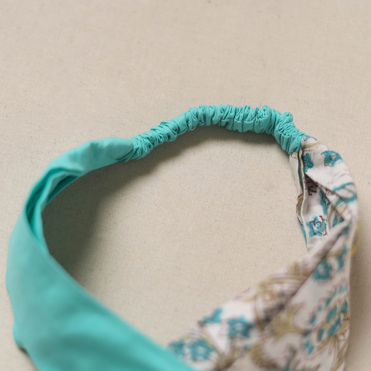 Handcrafted cotton elastic headband 25