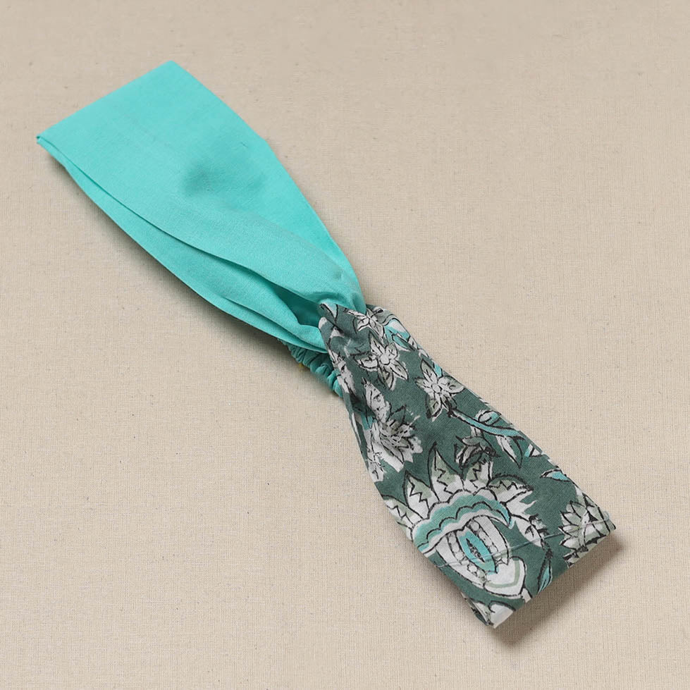 Handcrafted cotton elastic headband 27