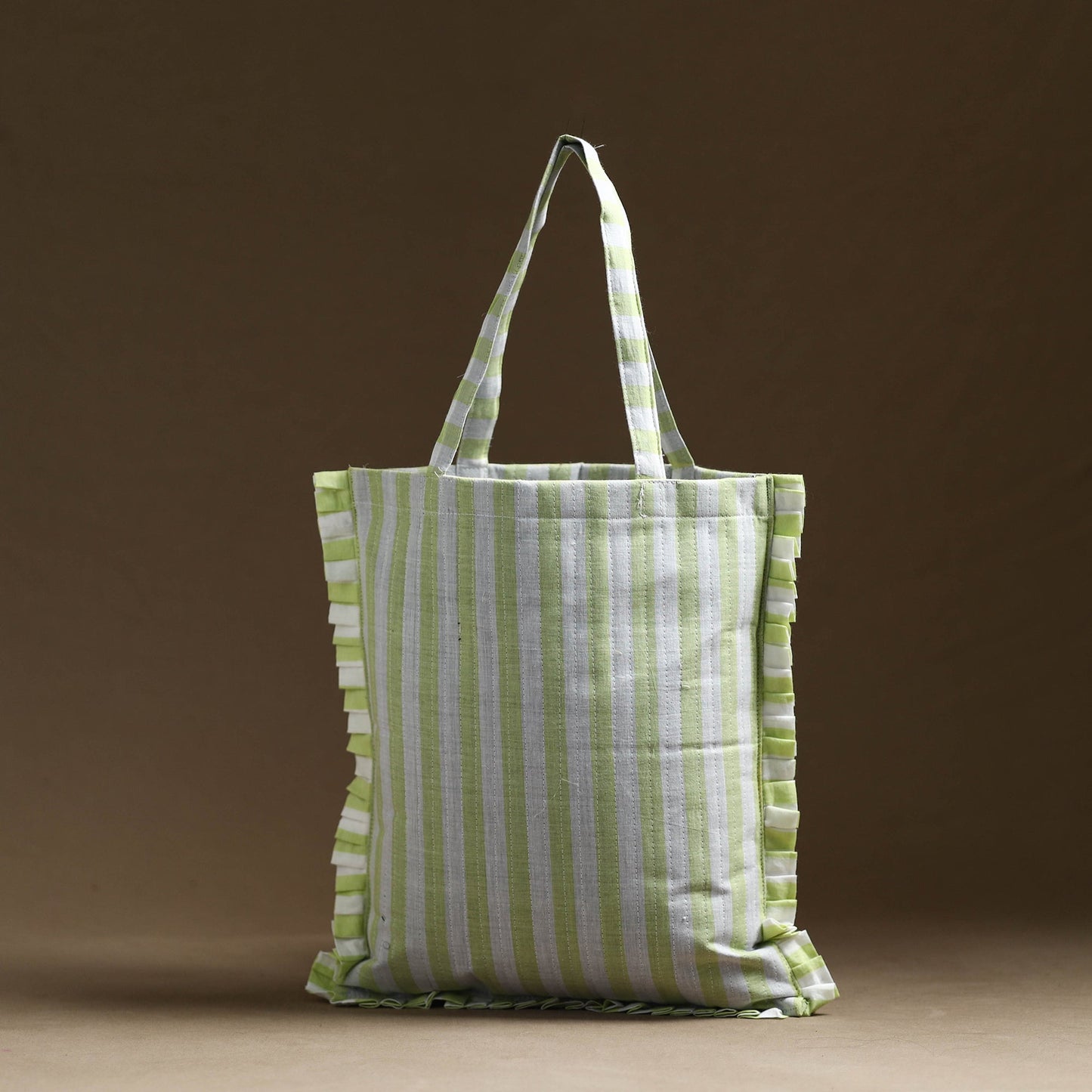 Buy Multicolor Handcrafted Cotton Frill Jhola Bag Online 01