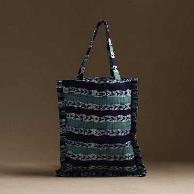 Multicolor - handcrafted cotton frill jhola bag 11