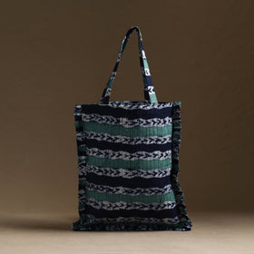 Multicolor - handcrafted cotton frill jhola bag 11