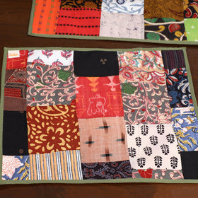 Multicolor - handcrafted cotton fusion table runner set